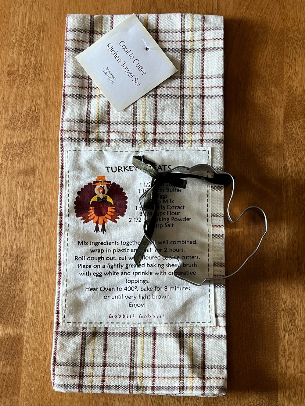 Cookie Cutter Kitchen Towel Set - Harvest Plaid